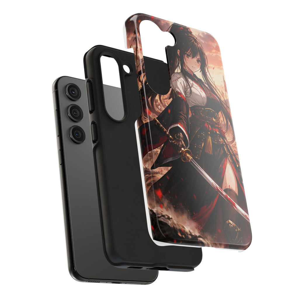 Samurai Girl Anime Art Phone Case | Tough Phone Case