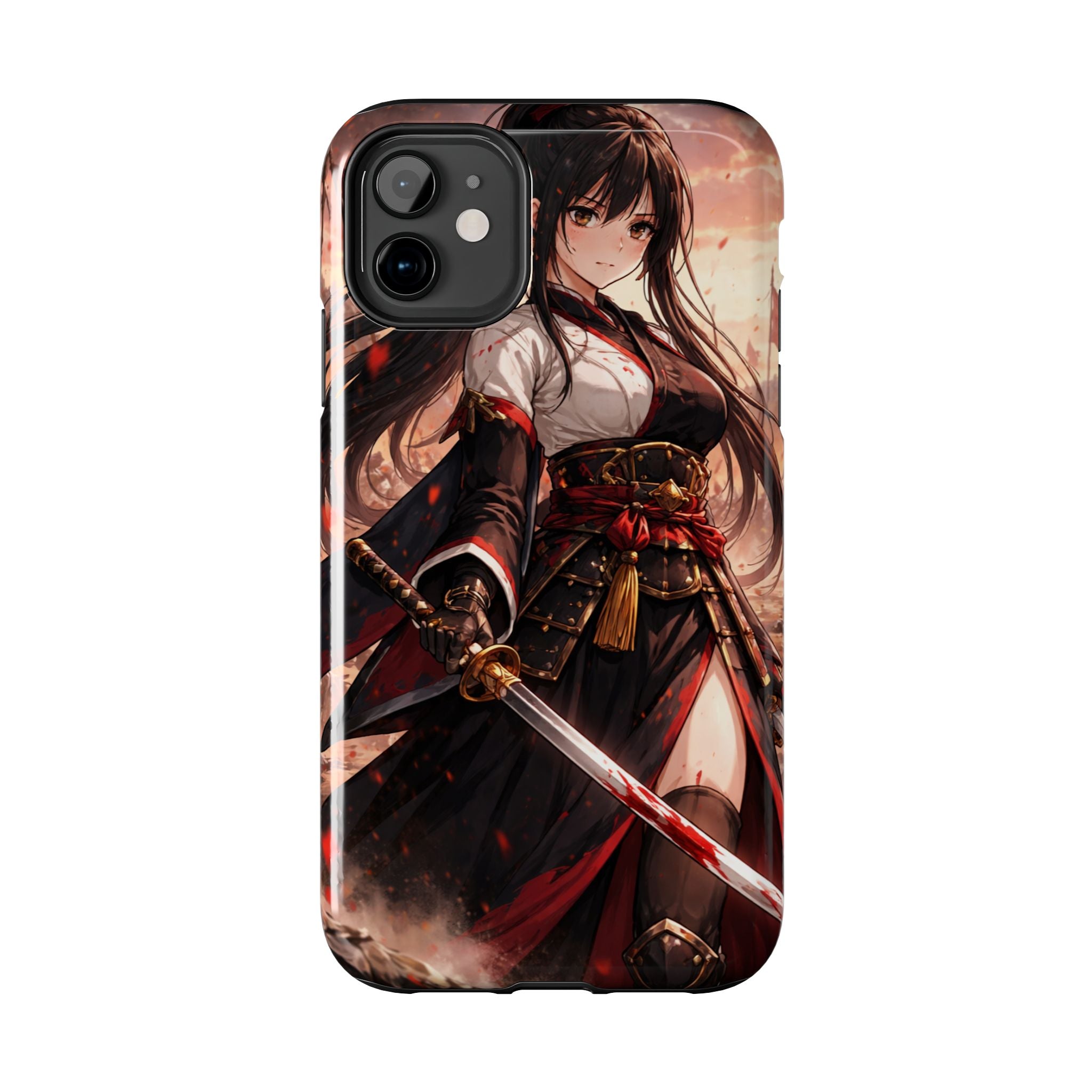 Samurai Girl Anime Art Phone Case | Tough Phone Case