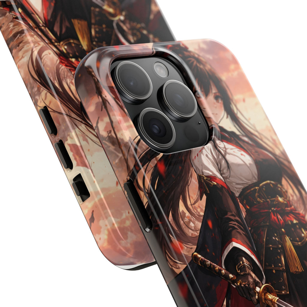 Samurai Girl Anime Art Phone Case | Tough Phone Case