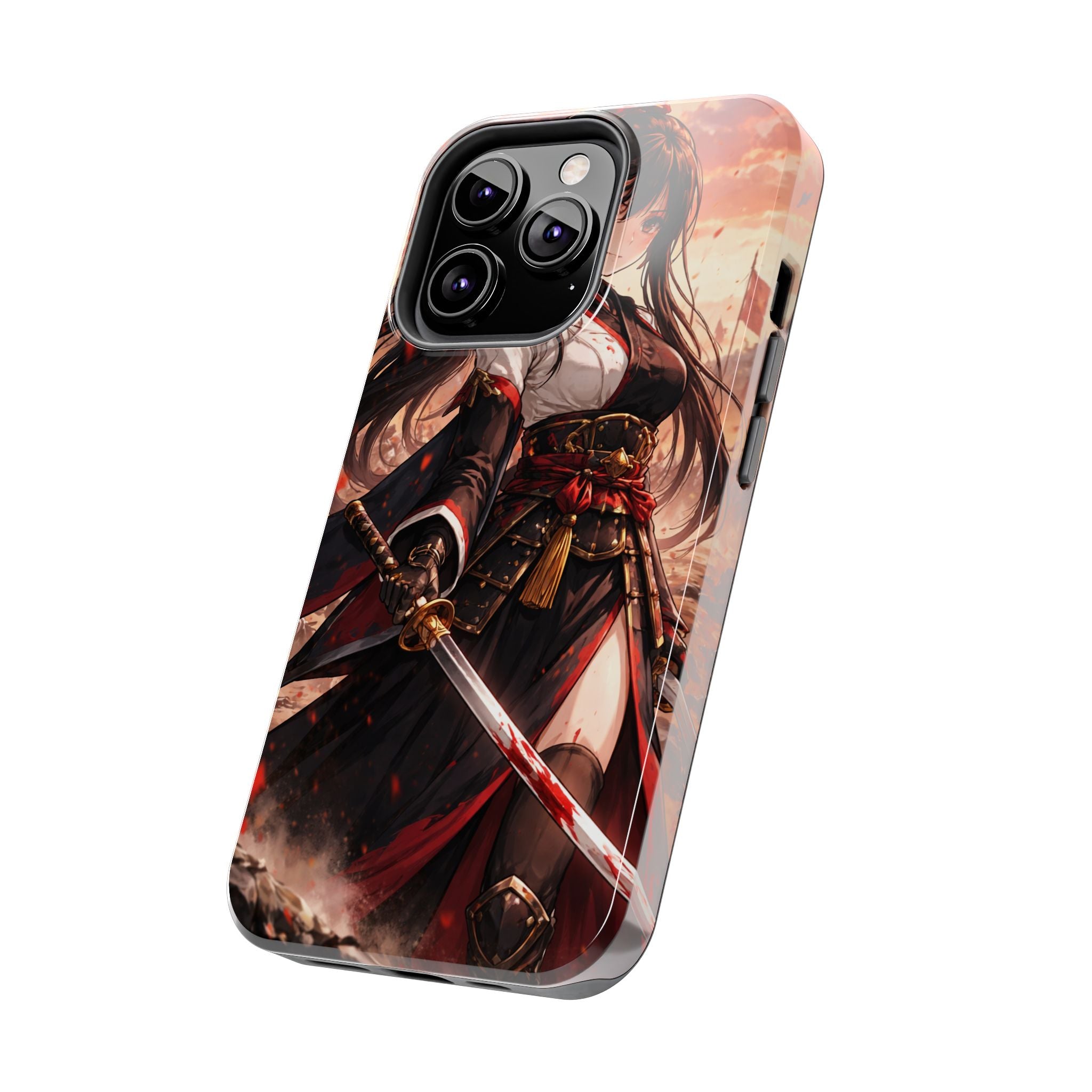 Samurai Girl Anime Art Phone Case | Tough Phone Case