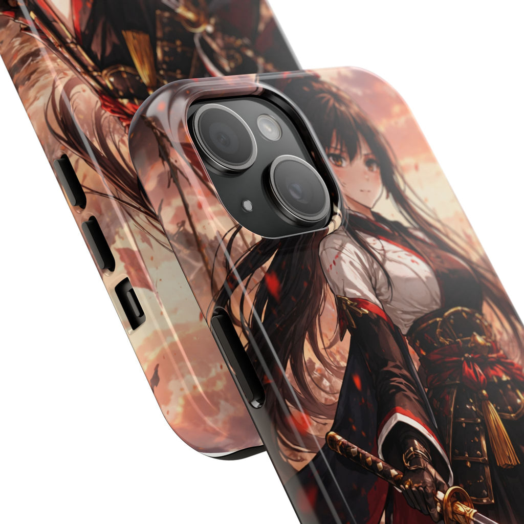 Samurai Girl Anime Art Phone Case | Tough Phone Case