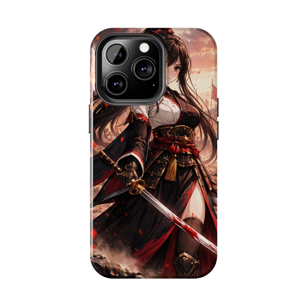 Samurai Girl Anime Art Phone Case | Tough Phone Case