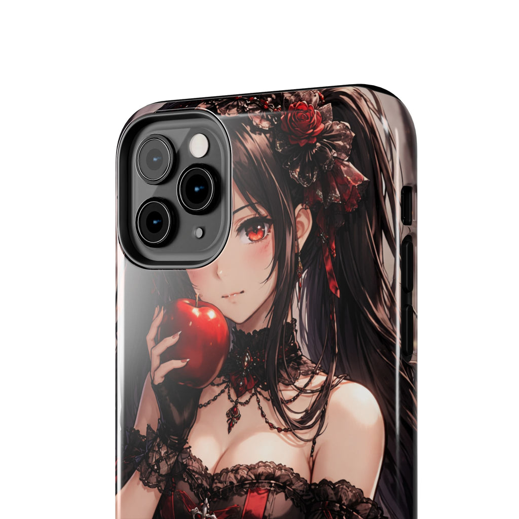 Gothic Anime Girl Holding Apple | Tough Phone Cases