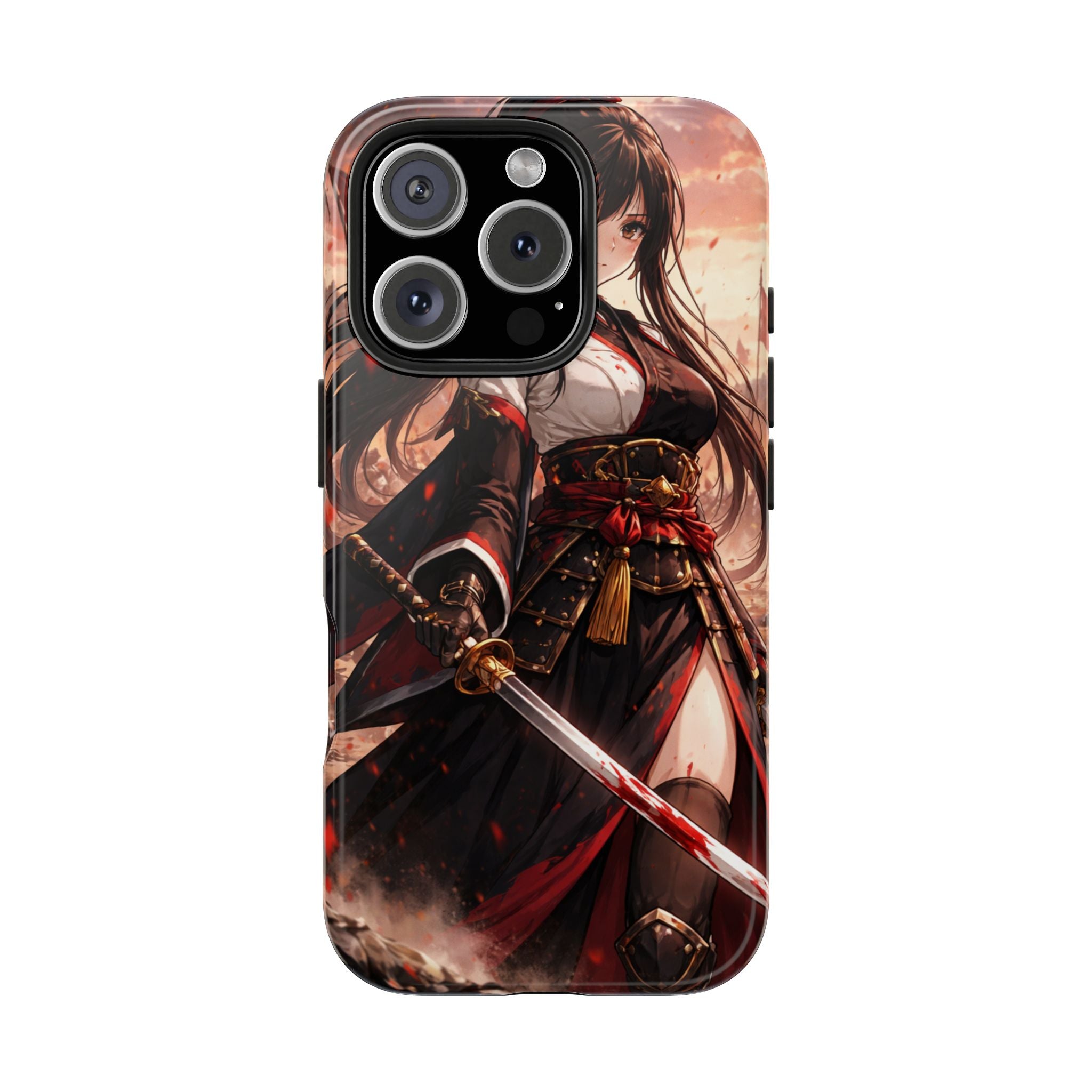 Samurai Girl Anime Art Phone Case | Tough Phone Case