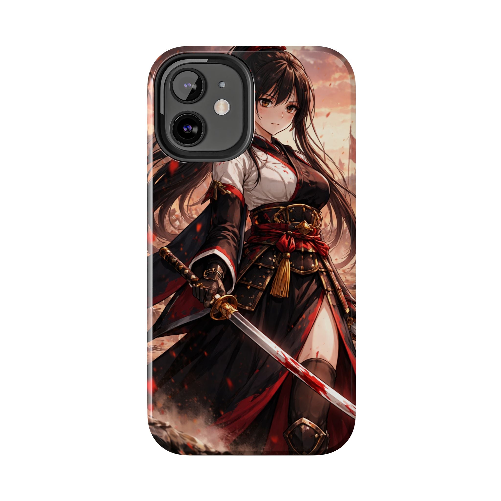 Samurai Girl Anime Art Phone Case | Tough Phone Case