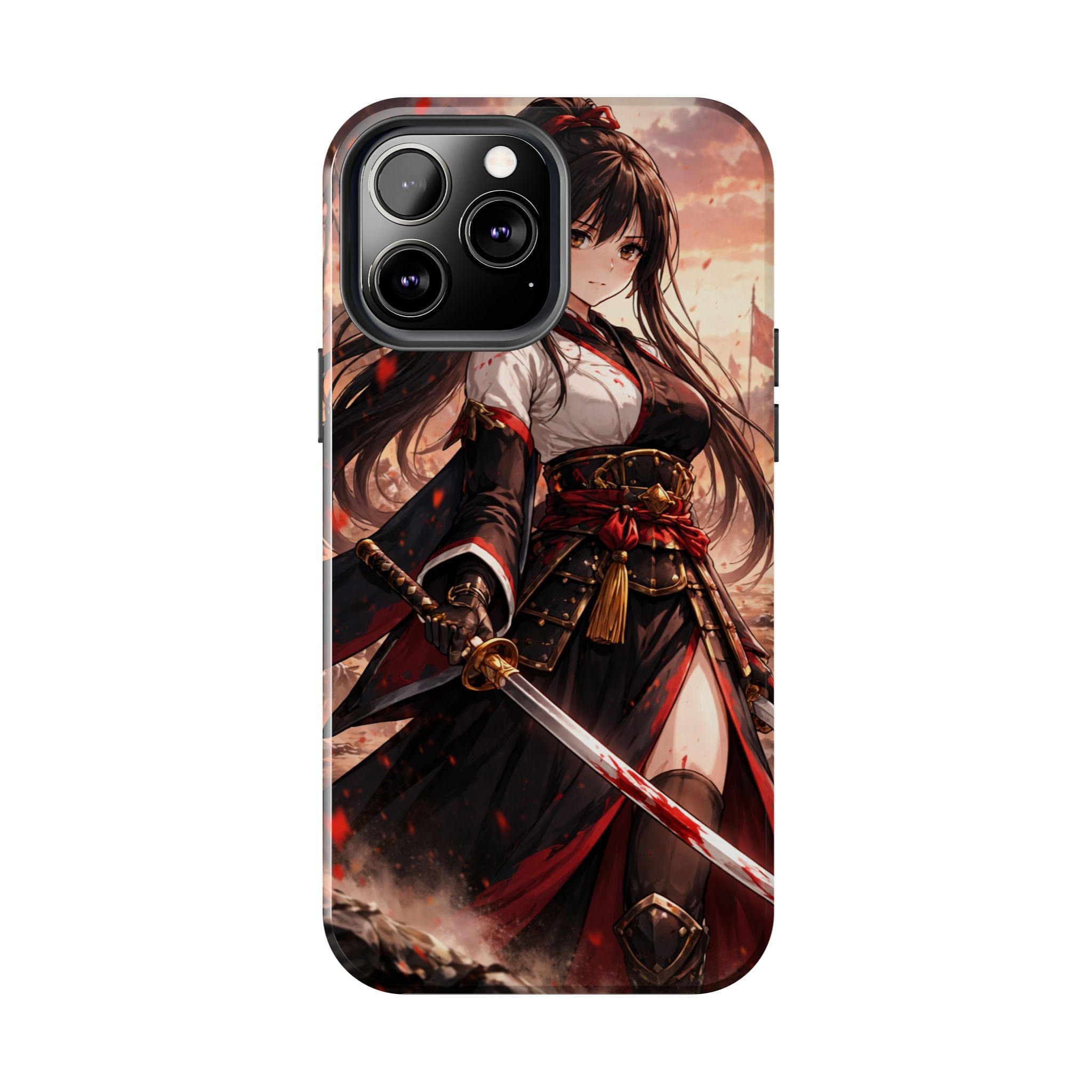 Samurai Girl Anime Art Phone Case | Tough Phone Case