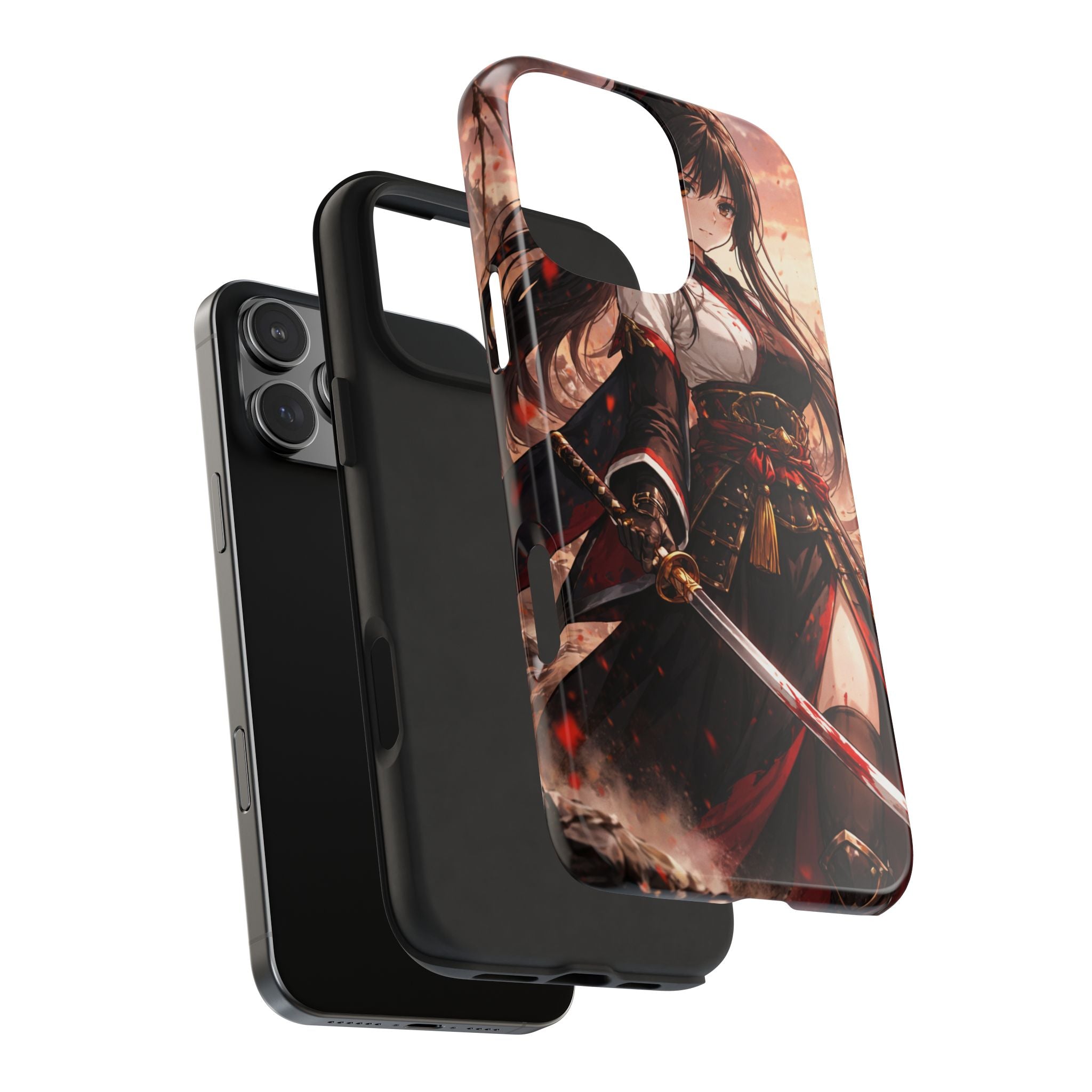 Samurai Girl Anime Art Phone Case | Tough Phone Case