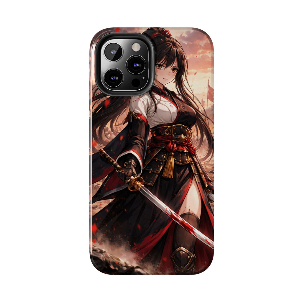 Samurai Girl Anime Art Phone Case | Tough Phone Case