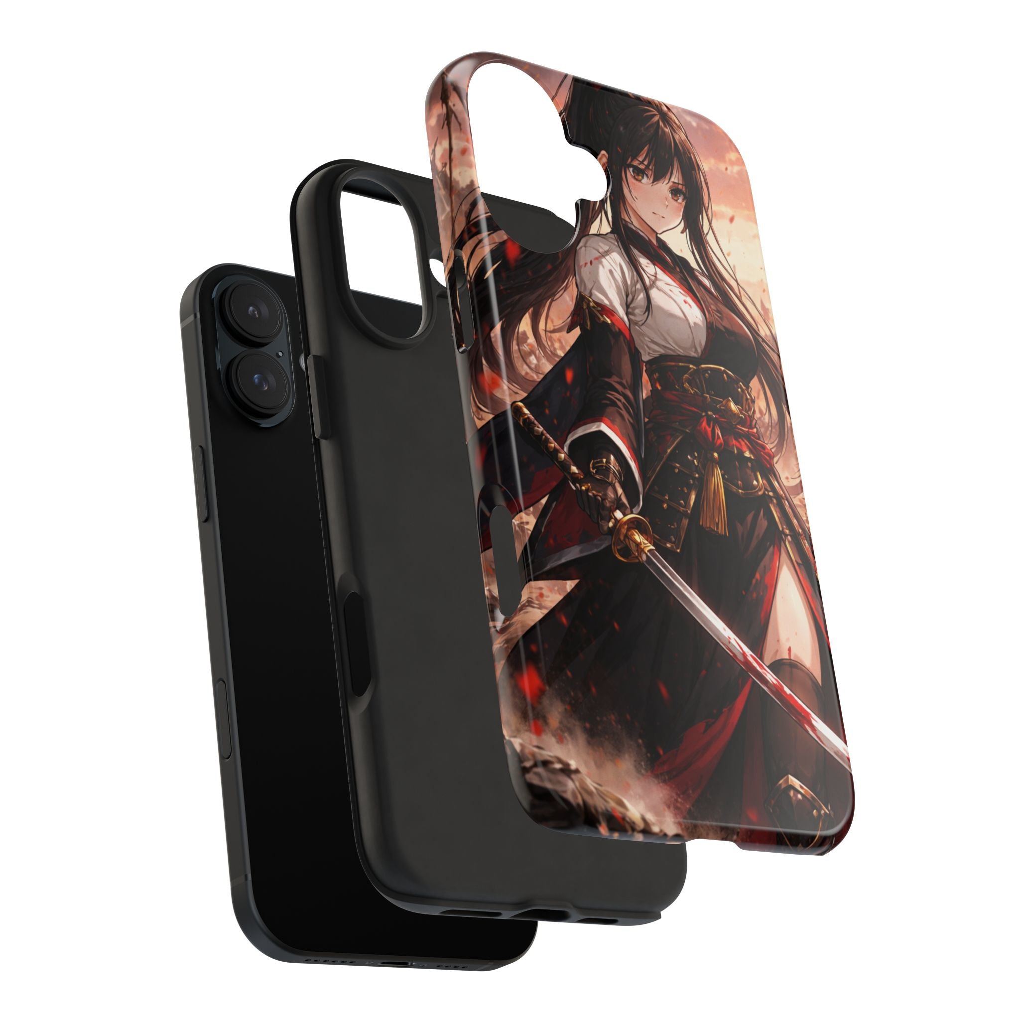 Samurai Girl Anime Art Phone Case | Tough Phone Case