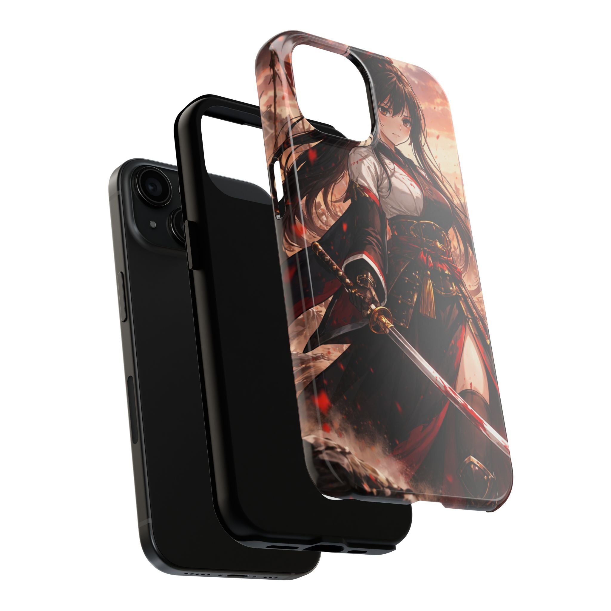 Samurai Girl Anime Art Phone Case | Tough Phone Case
