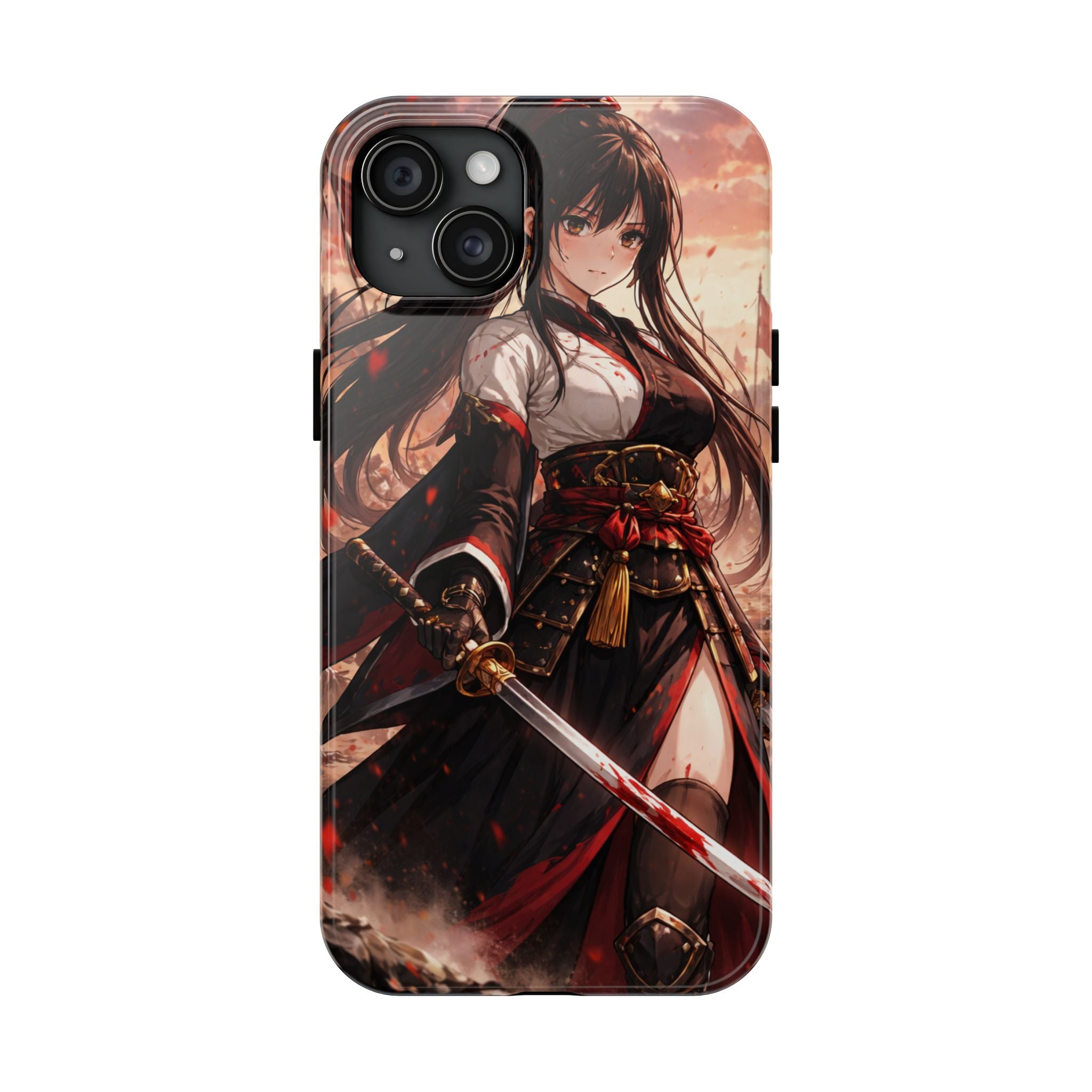 Samurai Girl Anime Art Phone Case | Tough Phone Case