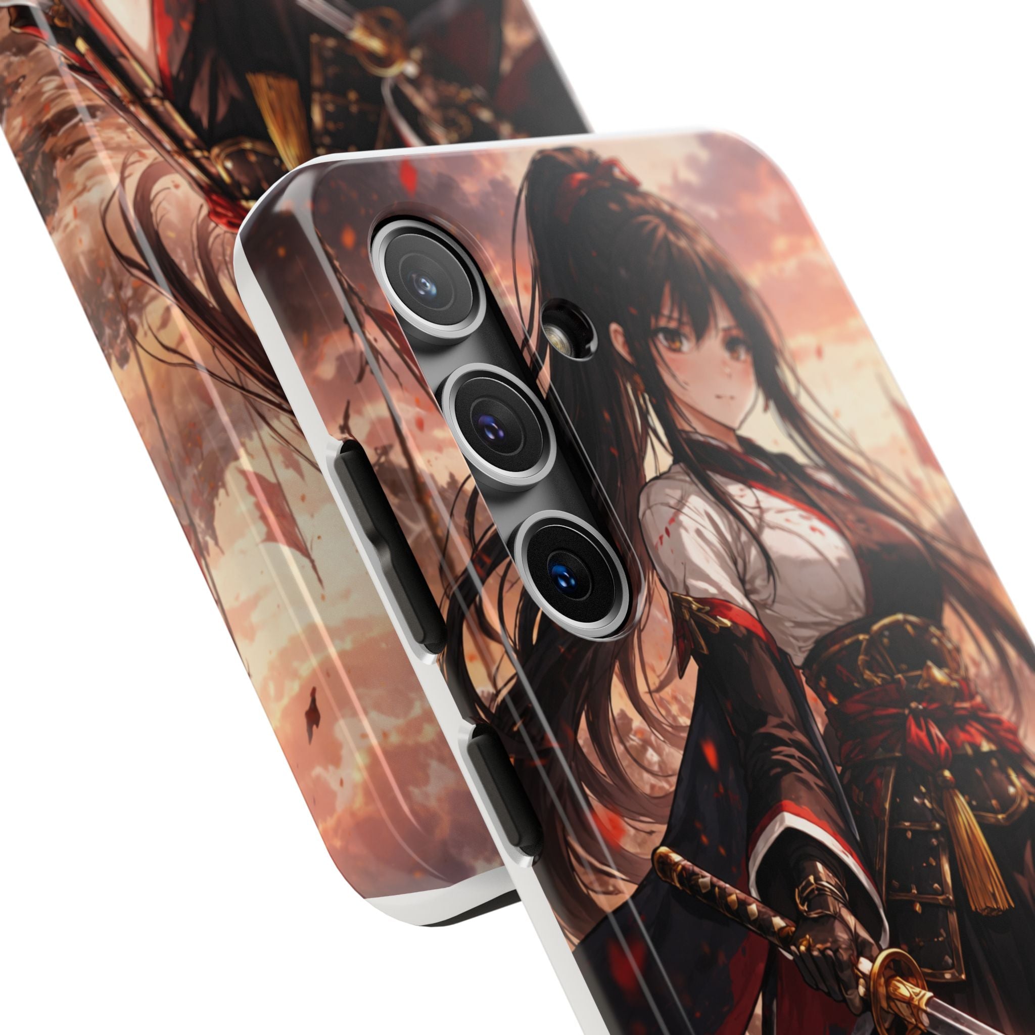 Samurai Girl Anime Art Phone Case | Tough Phone Case