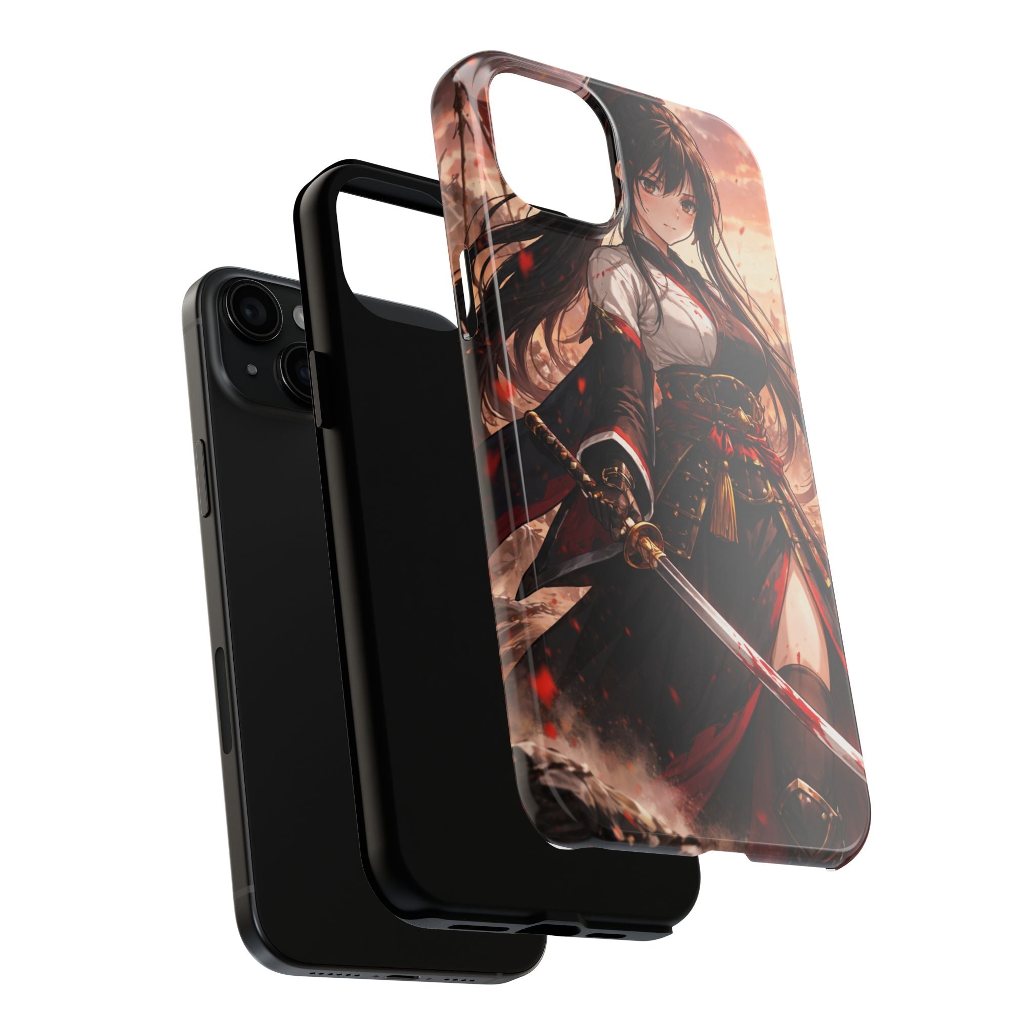 Samurai Girl Anime Art Phone Case | Tough Phone Case
