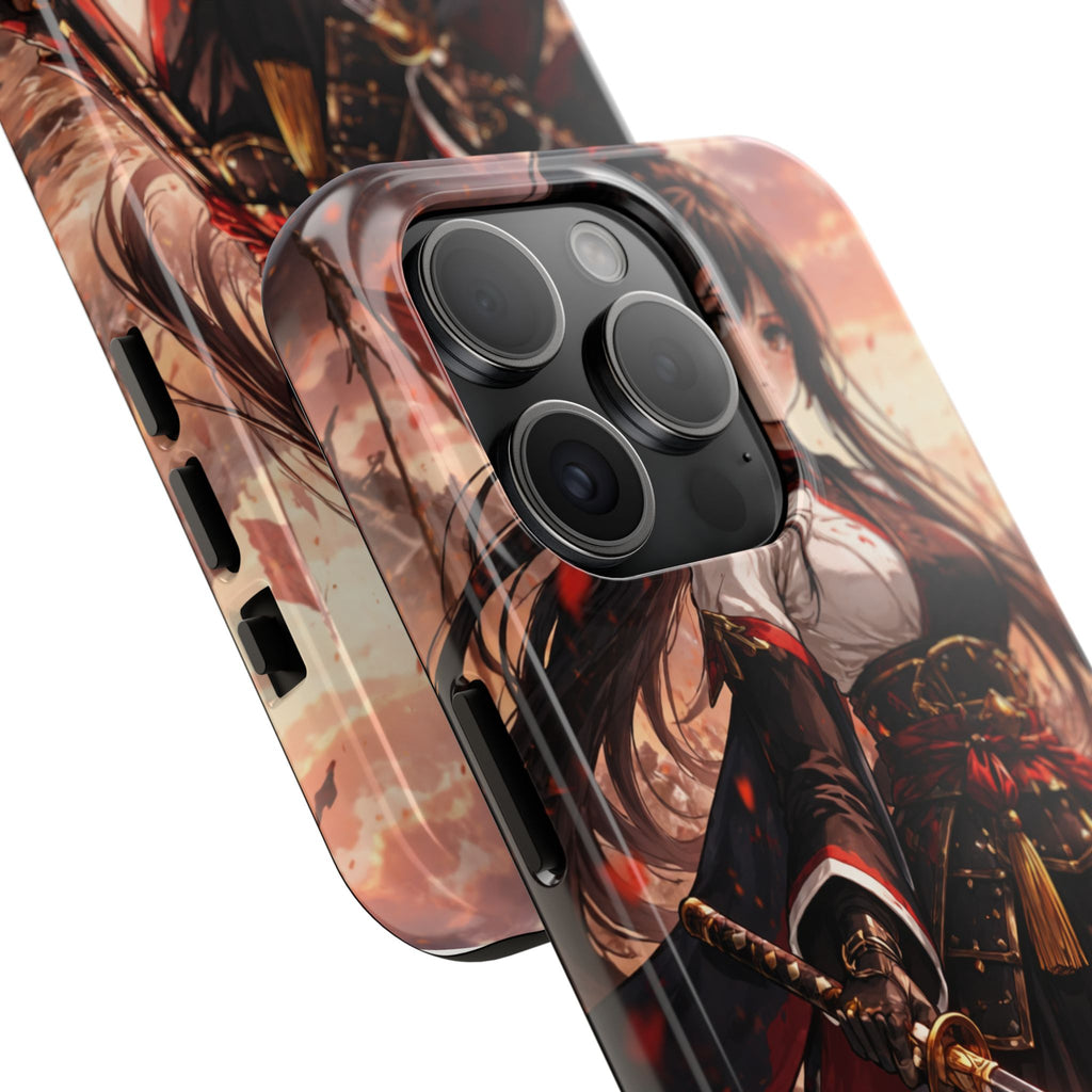 Samurai Girl Anime Art Phone Case | Tough Phone Case