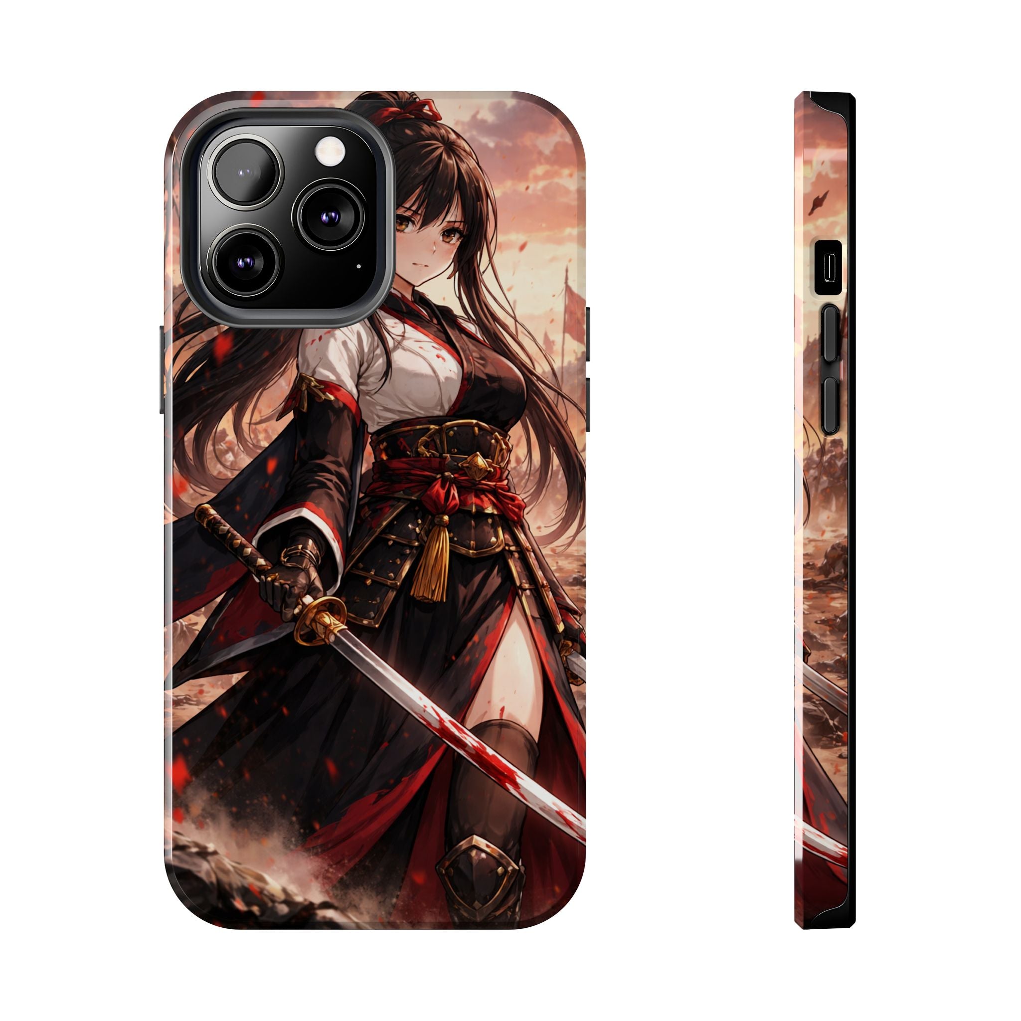 Samurai Girl Anime Art Phone Case | Tough Phone Case