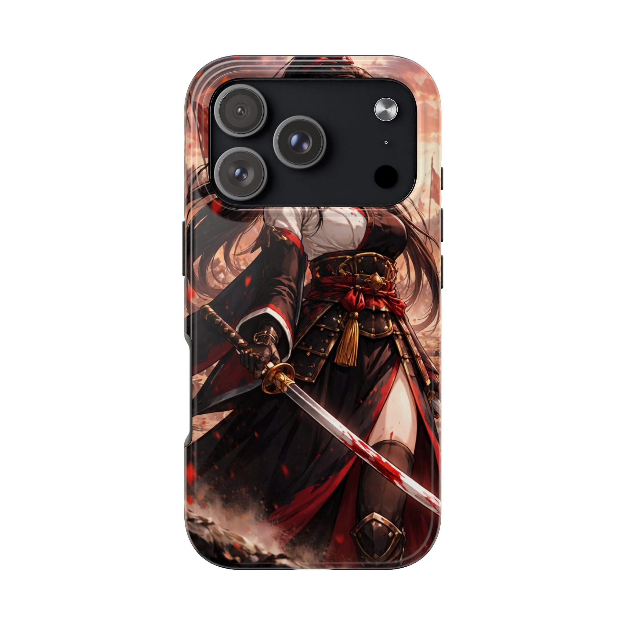 Samurai Girl Anime Art Phone Case | Tough Phone Case