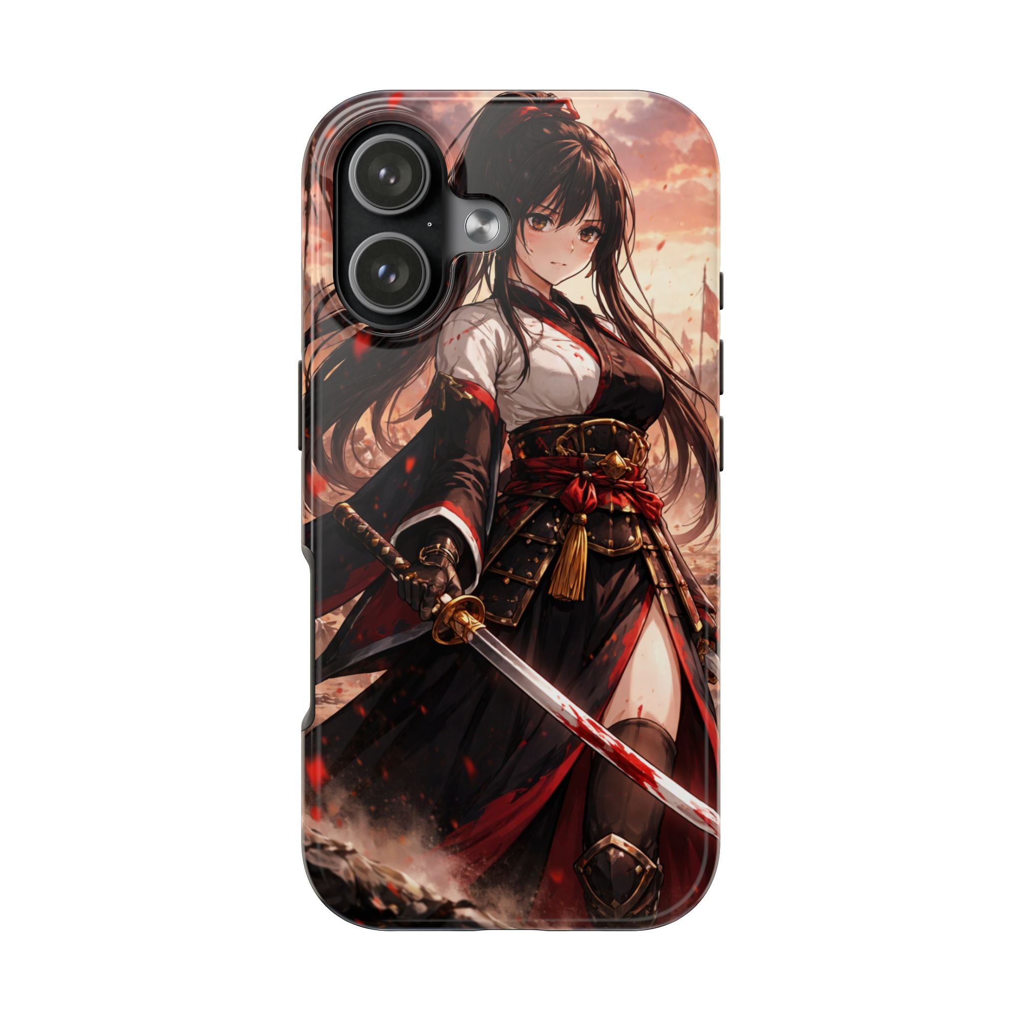 Samurai Girl Anime Art Phone Case | Tough Phone Case