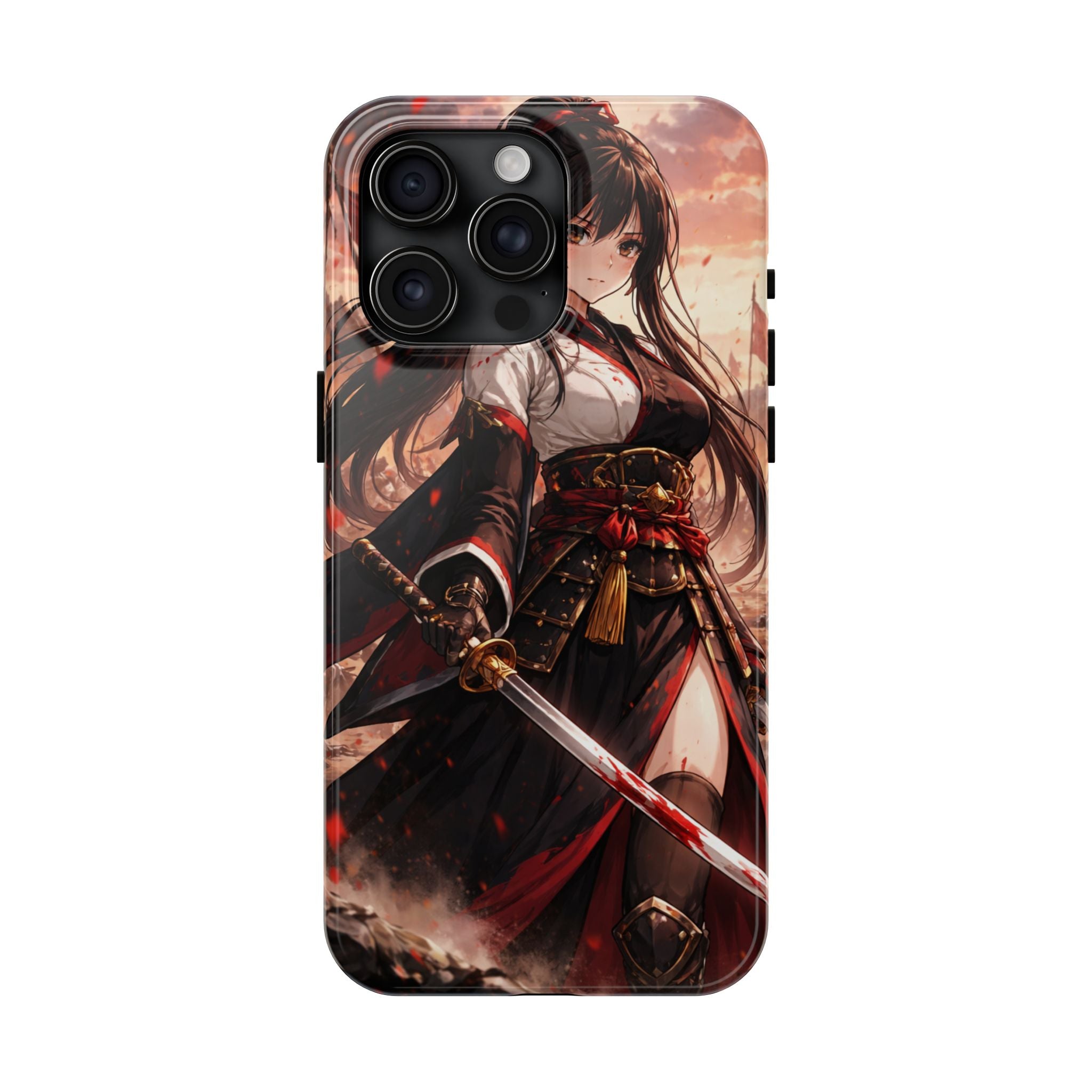 Samurai Girl Anime Art Phone Case | Tough Phone Case