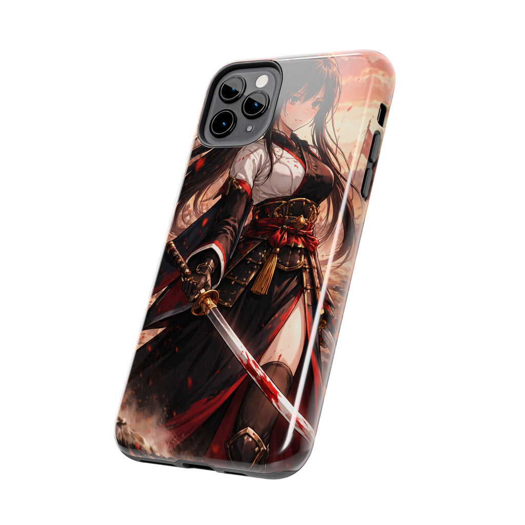 Samurai Girl Anime Art Phone Case | Tough Phone Case