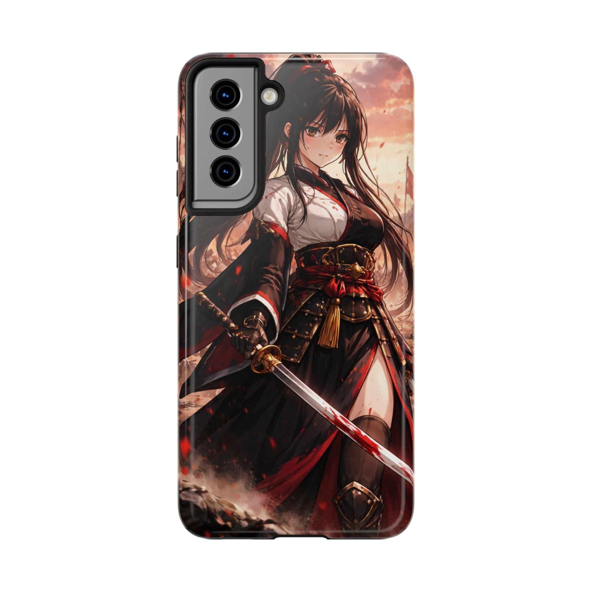 Samurai Girl Anime Art Phone Case | Tough Phone Case