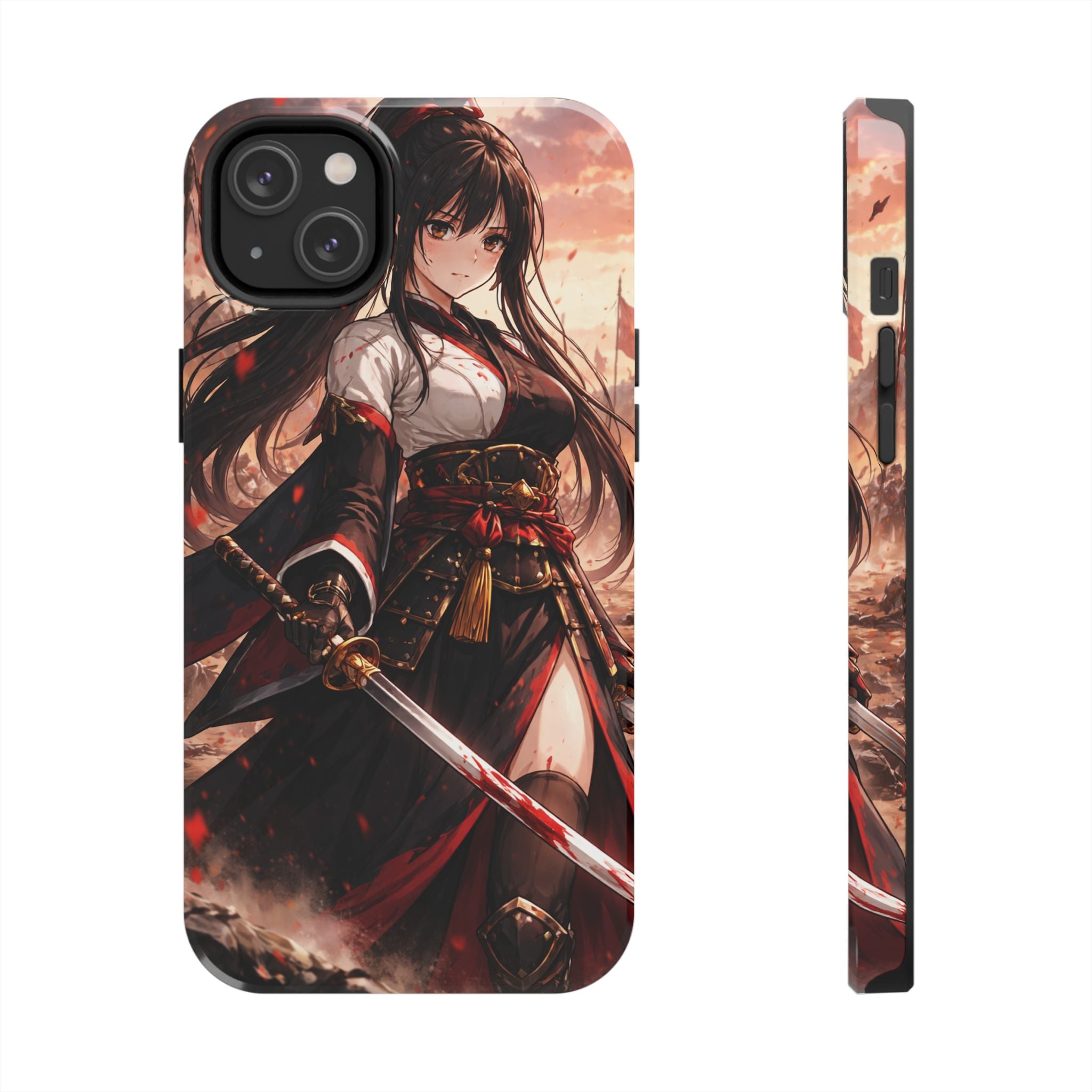 Samurai Girl Anime Art Phone Case | Tough Phone Case