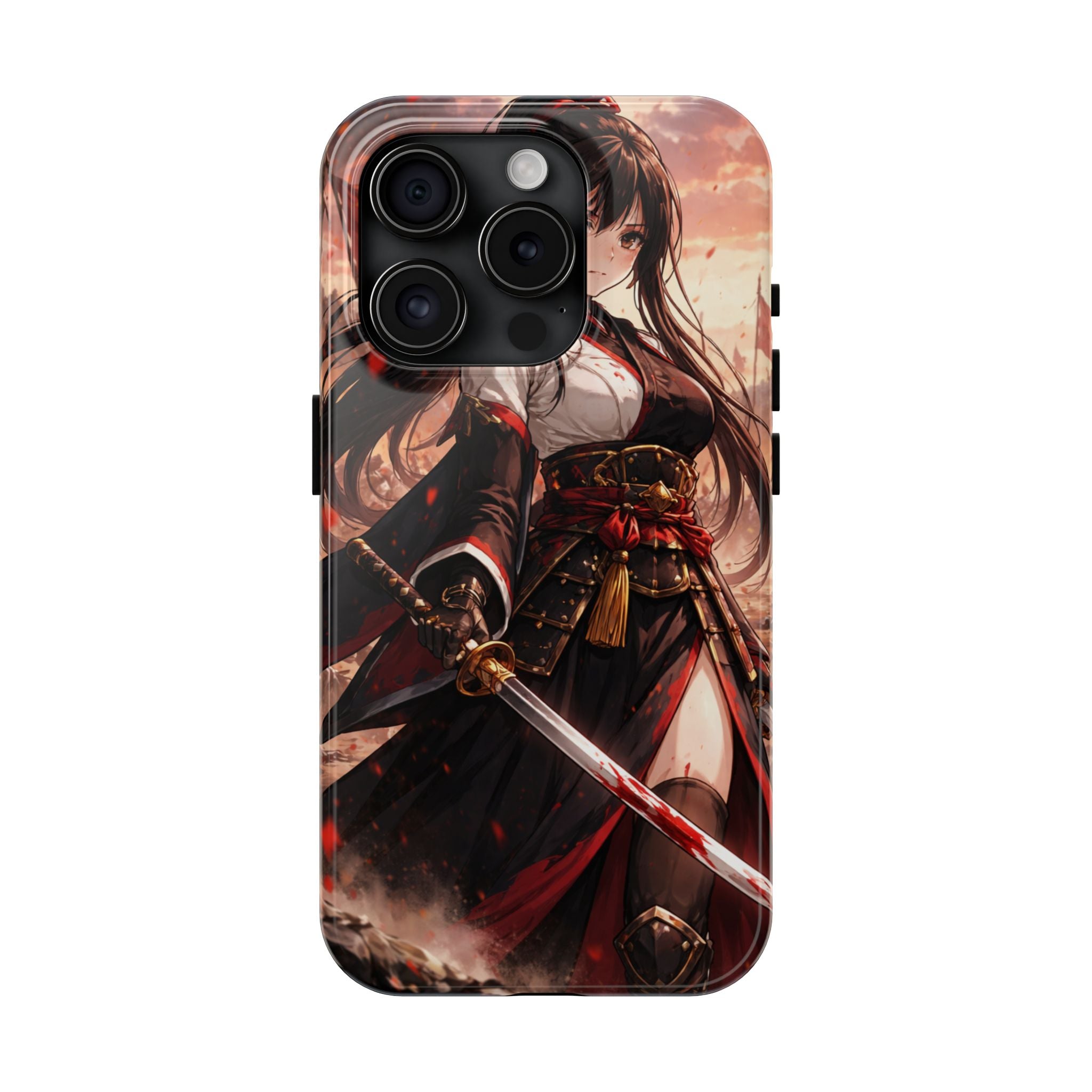 Samurai Girl Anime Art Phone Case | Tough Phone Case