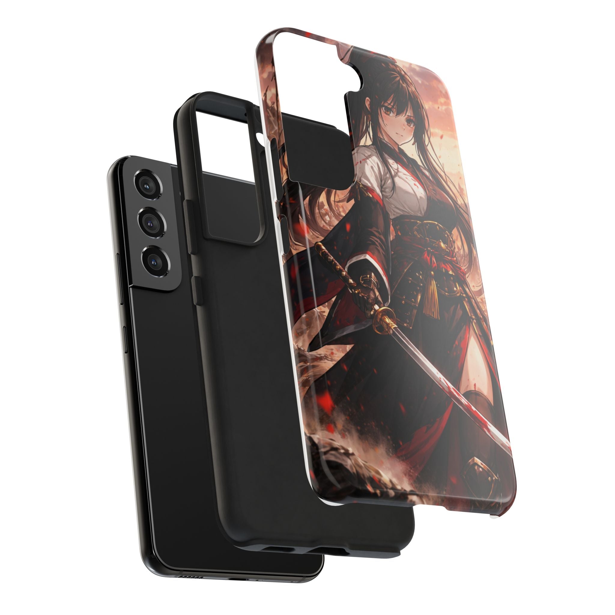 Samurai Girl Anime Art Phone Case | Tough Phone Case