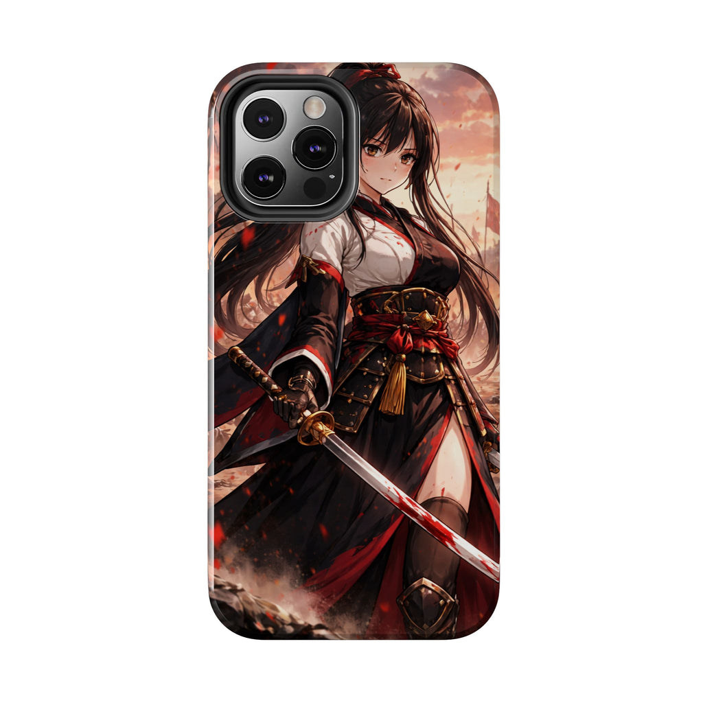 Samurai Girl Anime Art Phone Case | Tough Phone Case