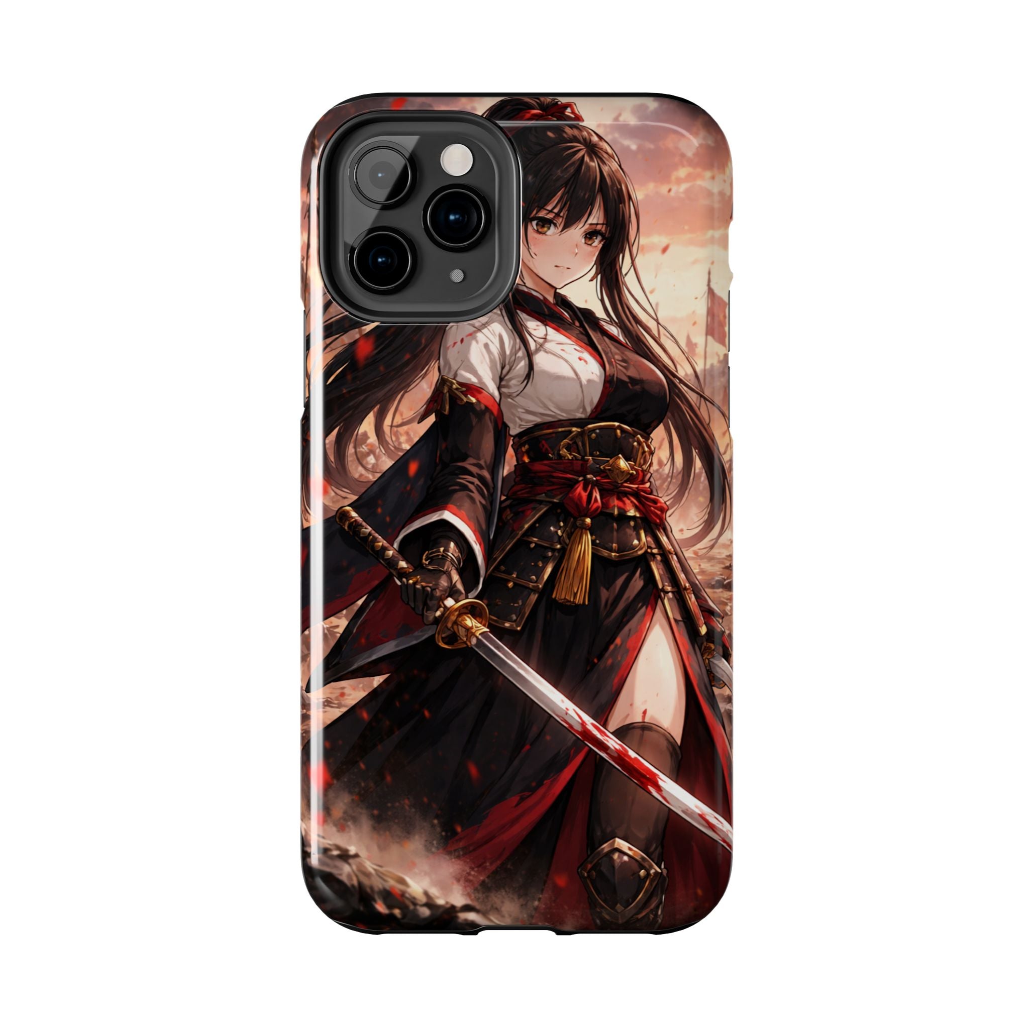 Samurai Girl Anime Art Phone Case | Tough Phone Case