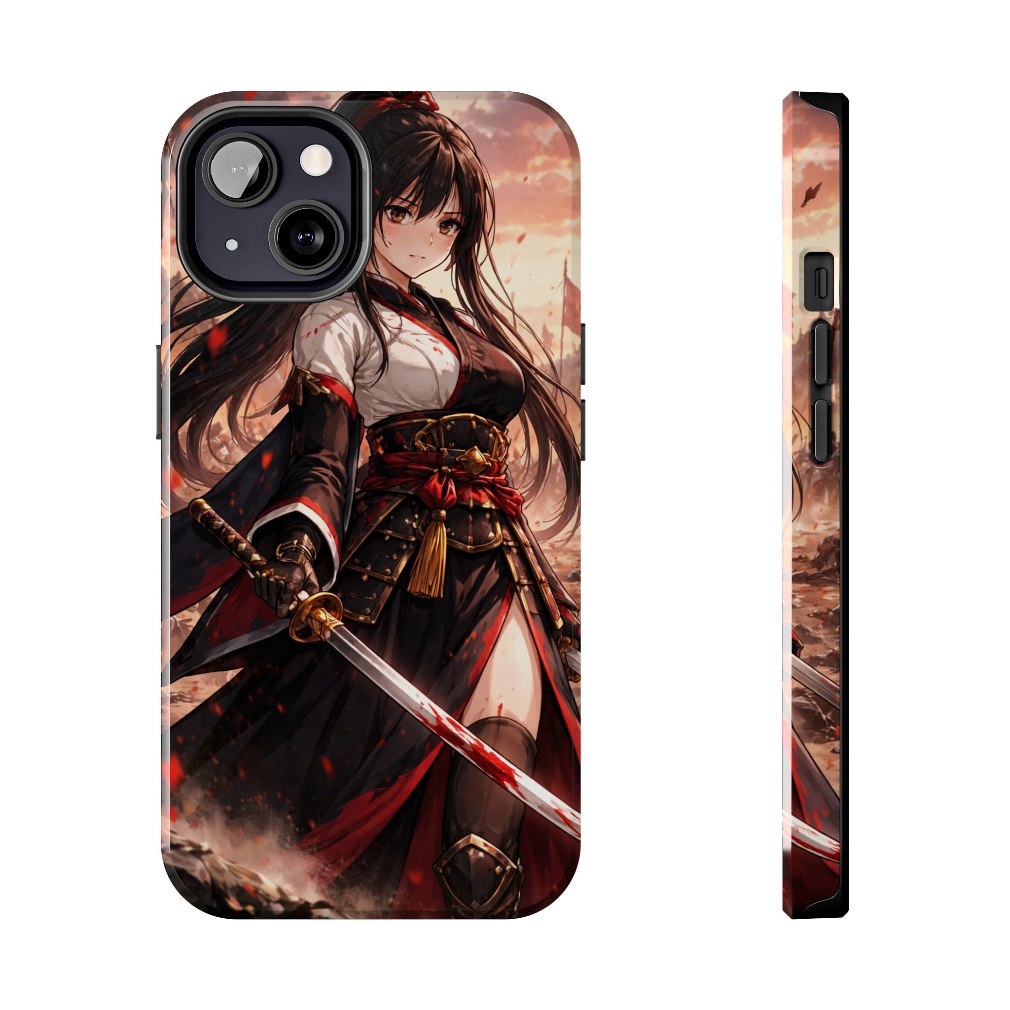 Samurai Girl Anime Art Phone Case | Tough Phone Case