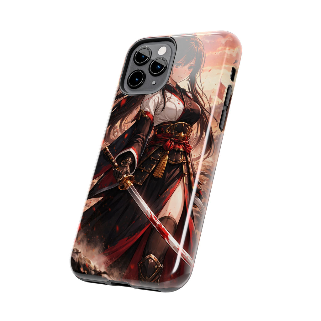 Samurai Girl Anime Art Phone Case | Tough Phone Case