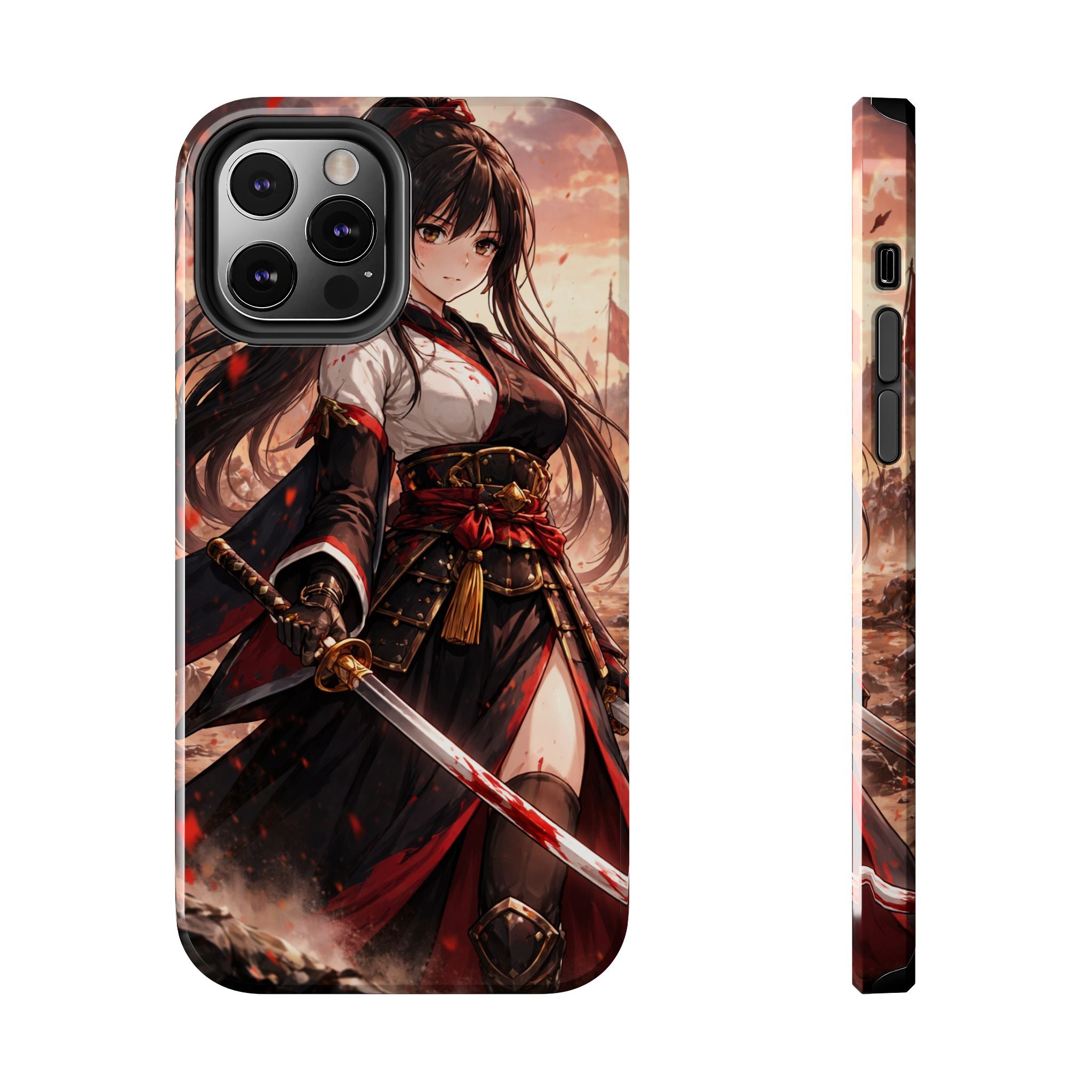 Samurai Girl Anime Art Phone Case | Tough Phone Case