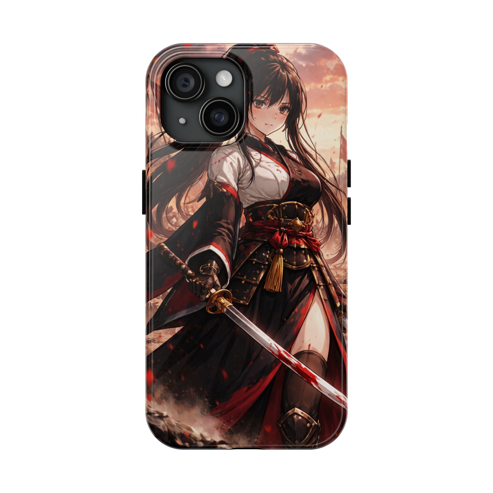 Samurai Girl Anime Art Phone Case | Tough Phone Case