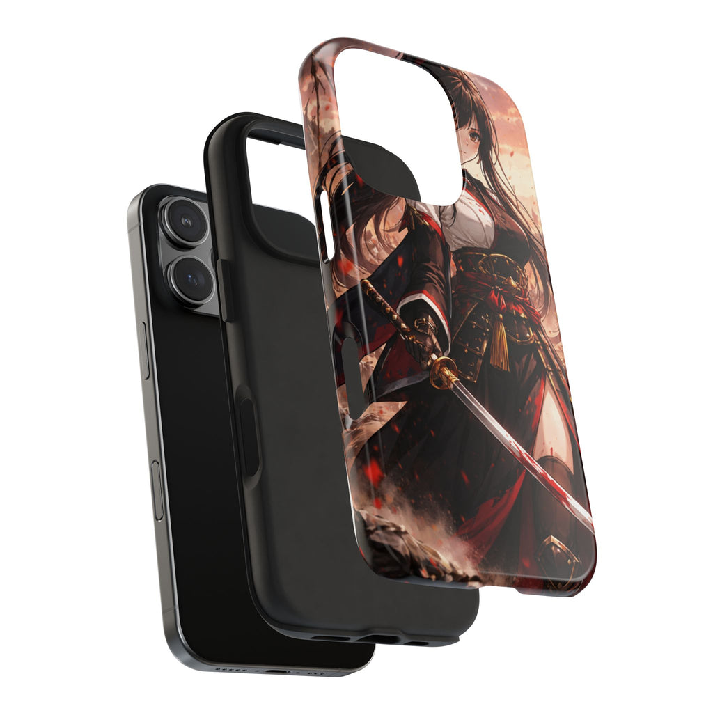 Samurai Girl Anime Art Phone Case | Tough Phone Case