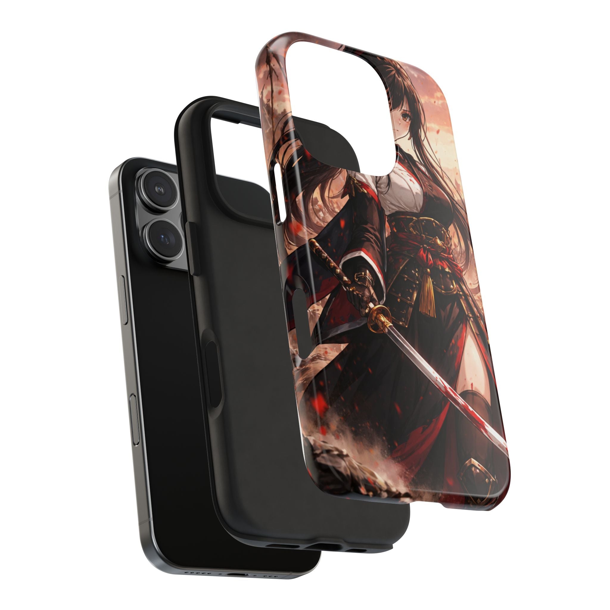 Samurai Girl Anime Art Phone Case | Tough Phone Case