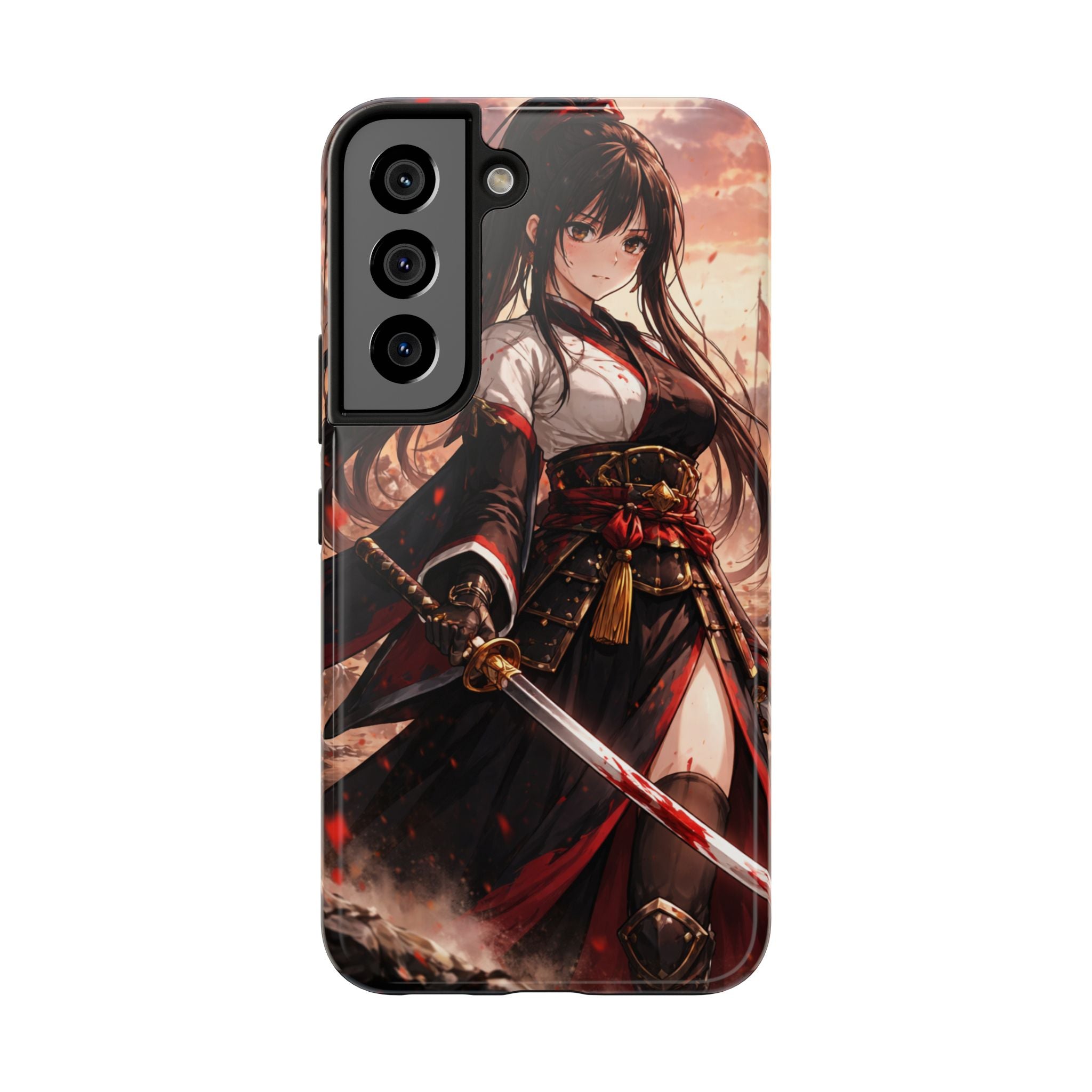 Samurai Girl Anime Art Phone Case | Tough Phone Case