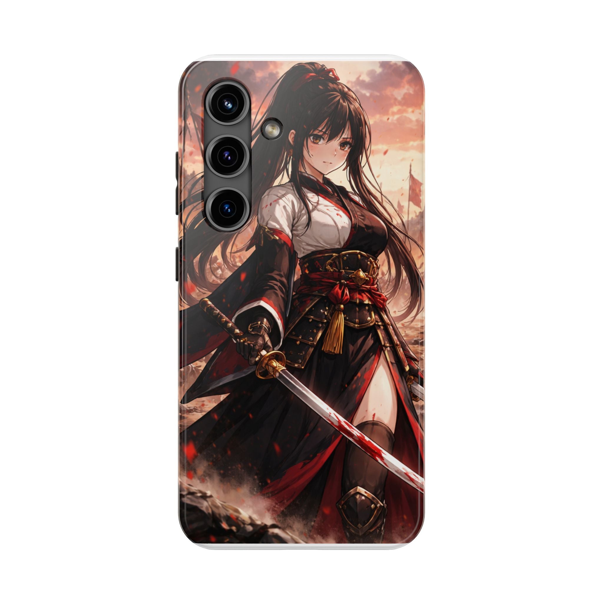 Samurai Girl Anime Art Phone Case | Tough Phone Case