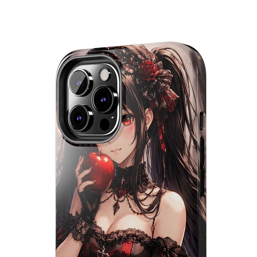 Gothic Anime Girl Holding Apple | Tough Phone Cases