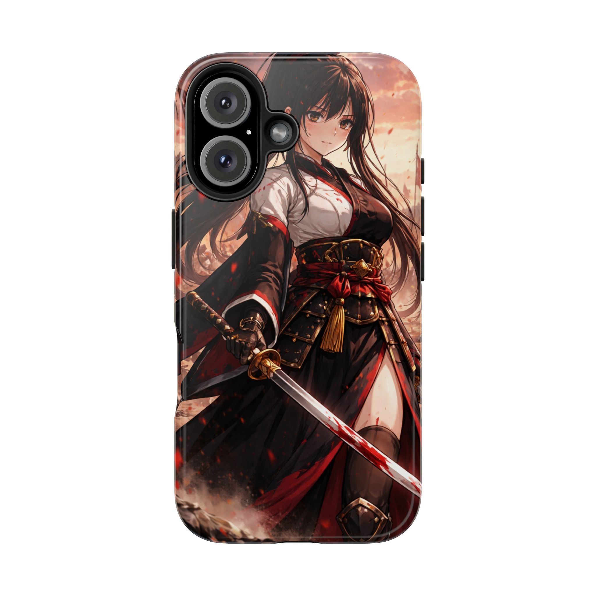 Samurai Girl Anime Art Phone Case | Tough Phone Case