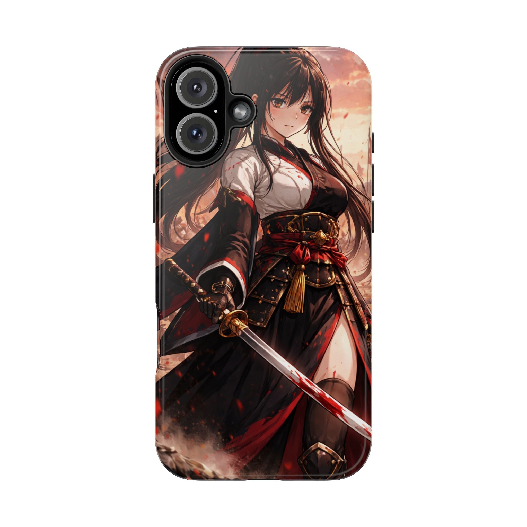 Samurai Girl Anime Art Phone Case | Tough Phone Case