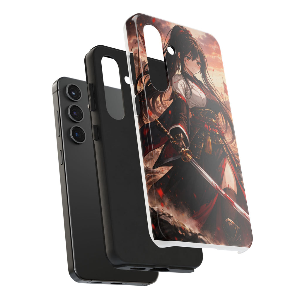 Samurai Girl Anime Art Phone Case | Tough Phone Case