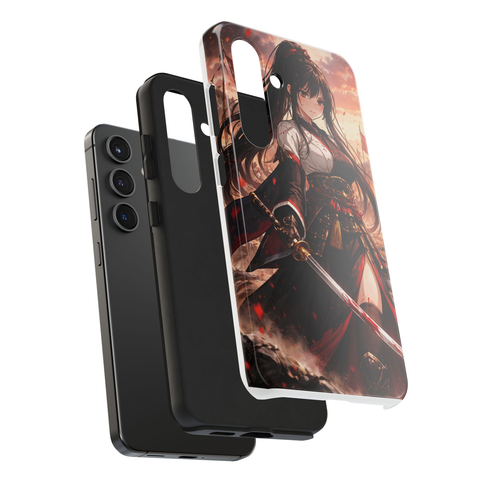 Samurai Girl Anime Art Phone Case | Tough Phone Case