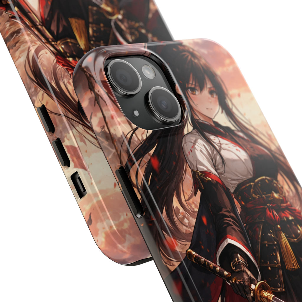Samurai Girl Anime Art Phone Case | Tough Phone Case