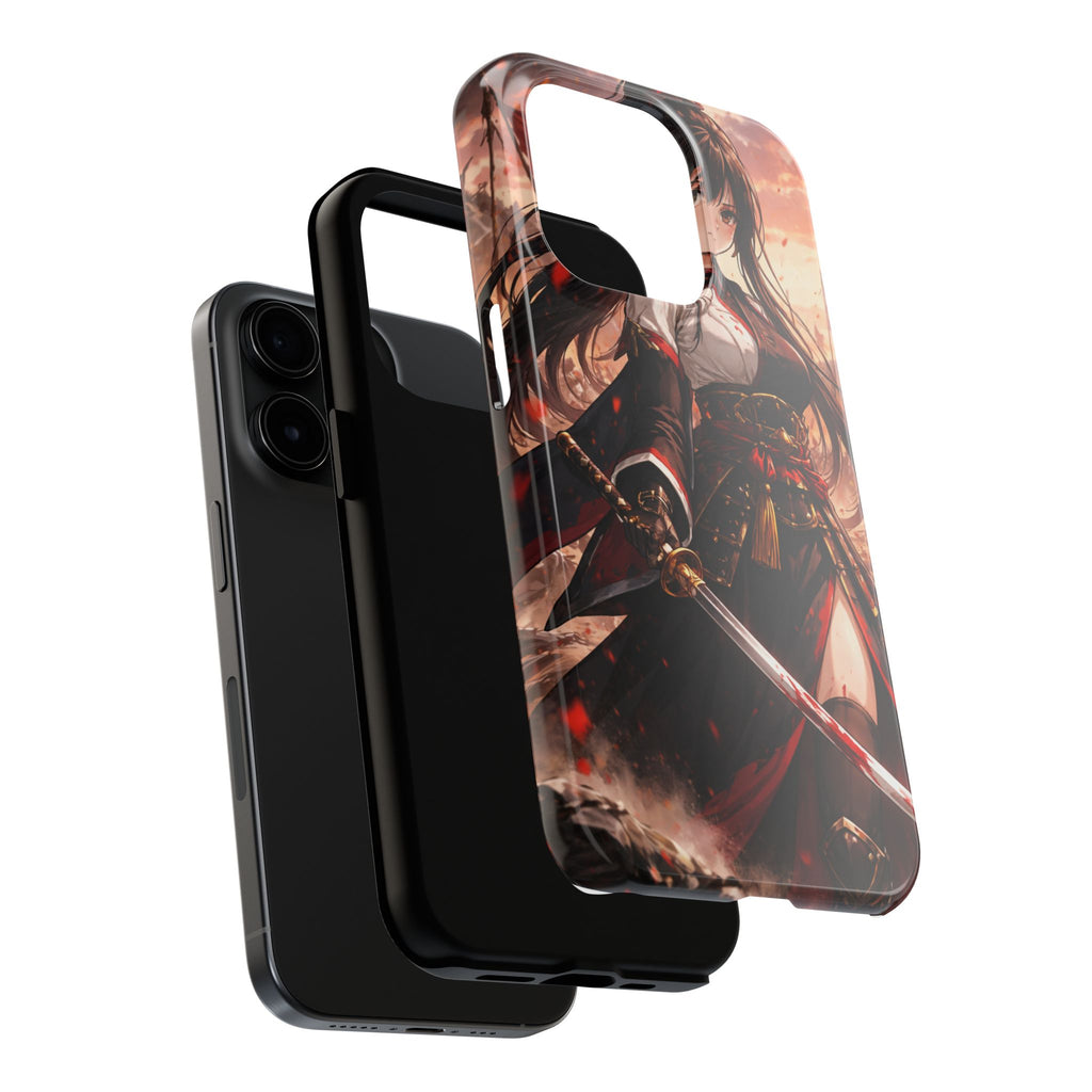 Samurai Girl Anime Art Phone Case | Tough Phone Case