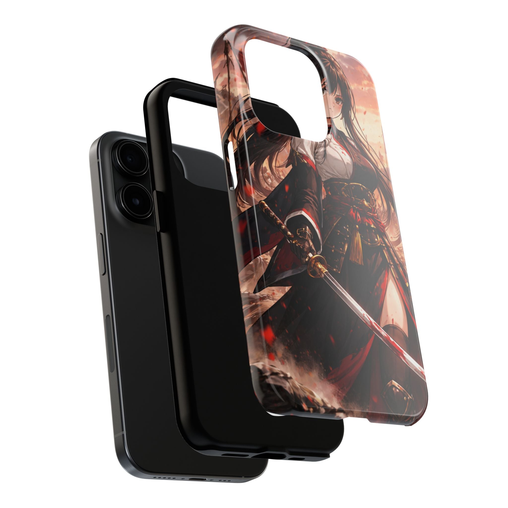 Samurai Girl Anime Art Phone Case | Tough Phone Case