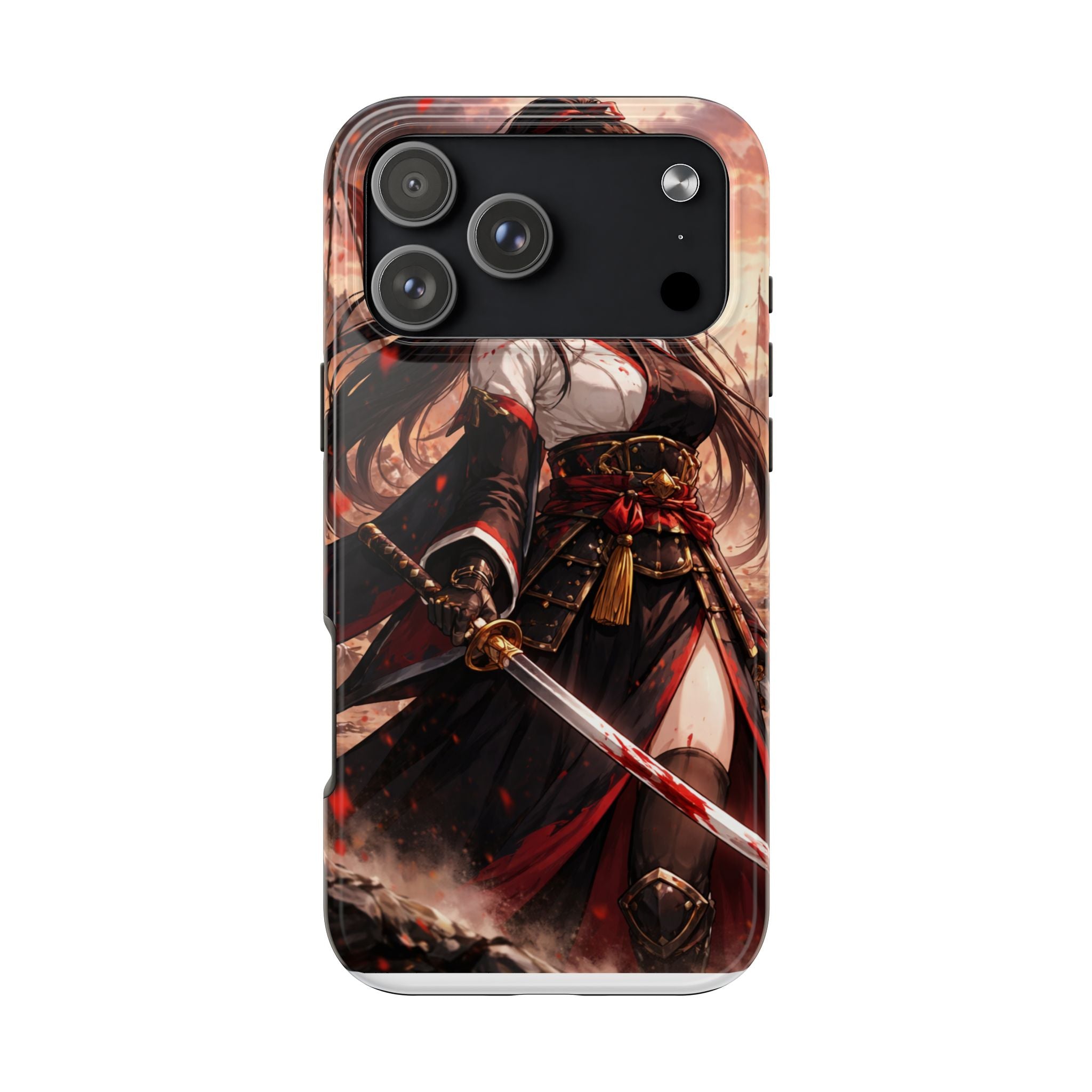 Samurai Girl Anime Art Phone Case | Tough Phone Case