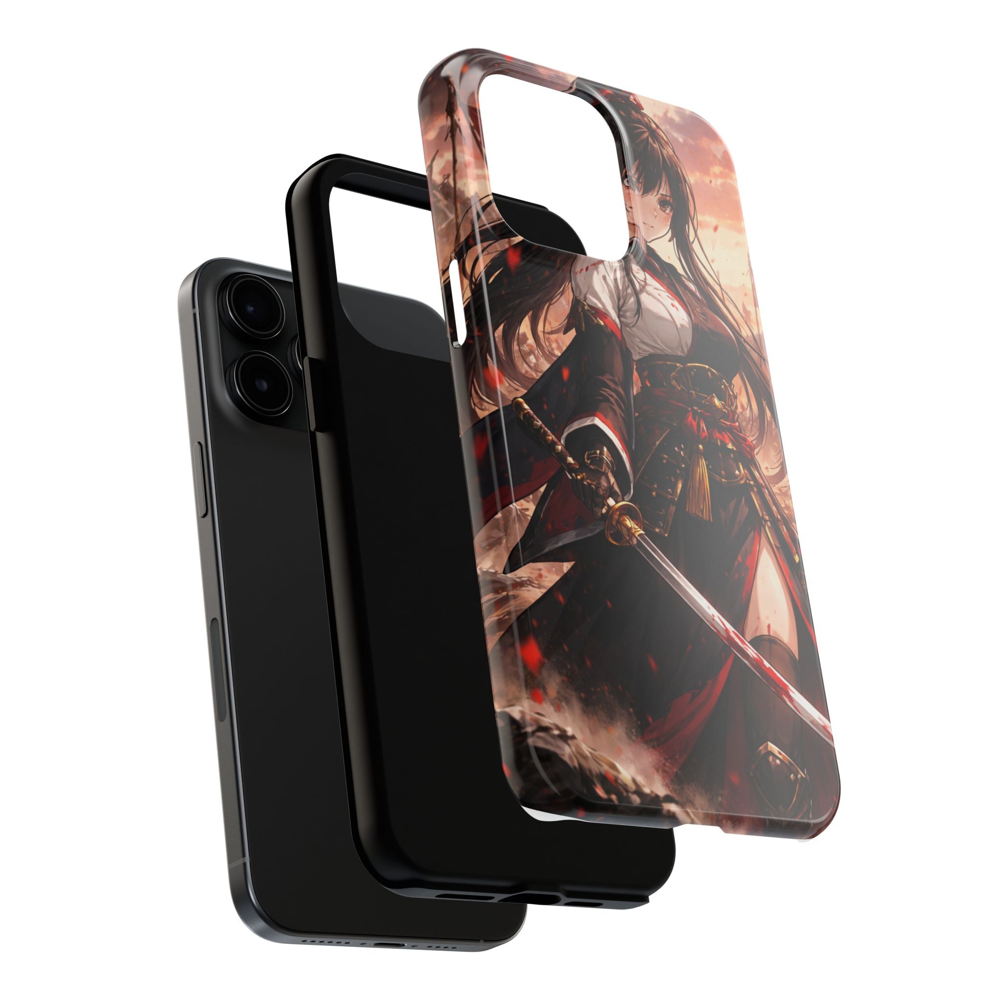 Samurai Girl Anime Art Phone Case | Tough Phone Case