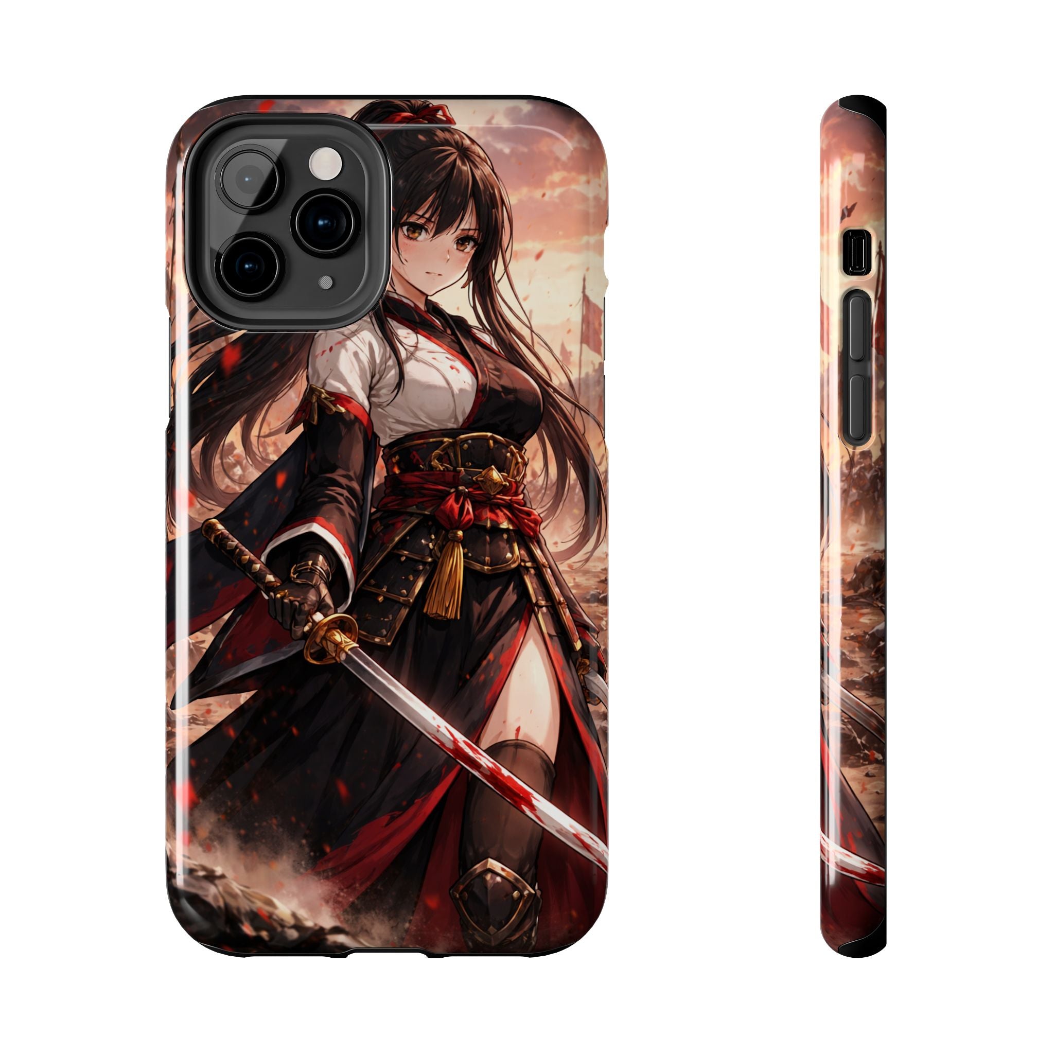 Samurai Girl Anime Art Phone Case | Tough Phone Case