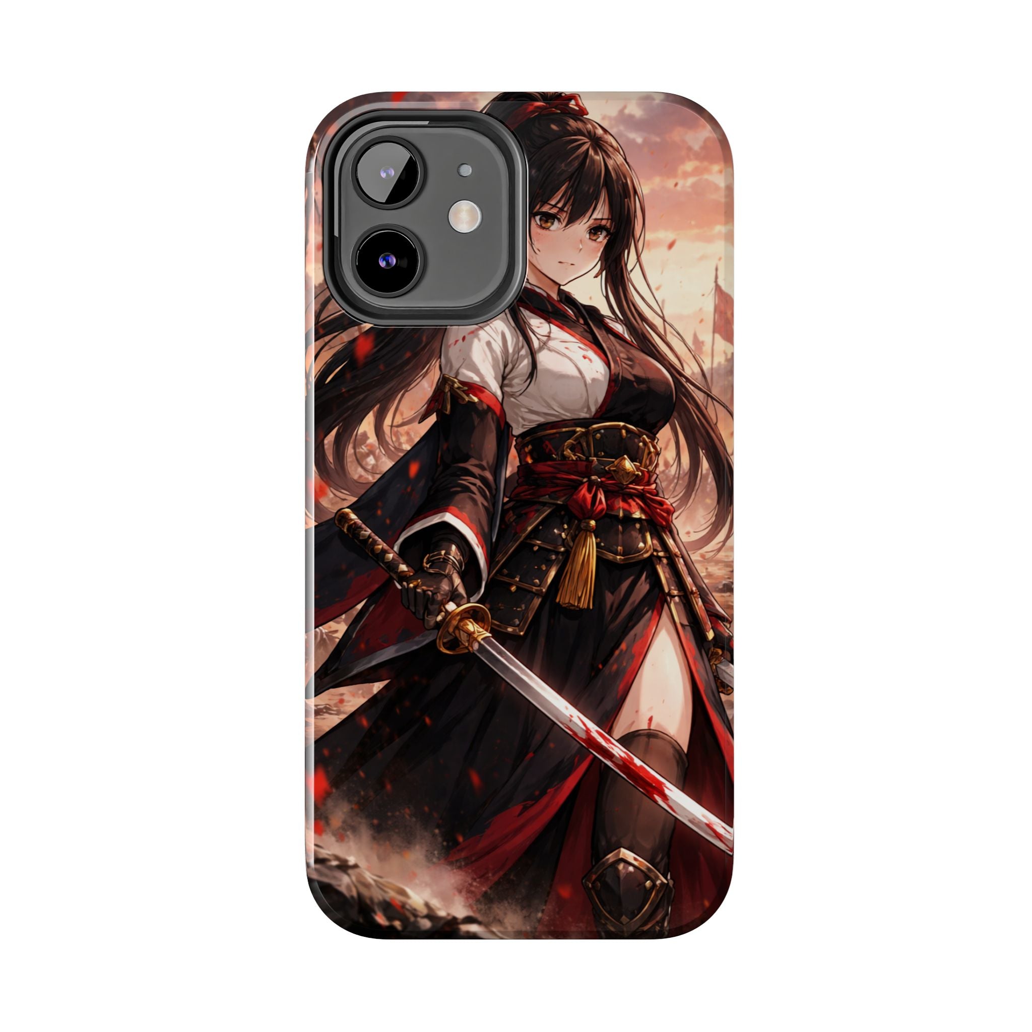 Samurai Girl Anime Art Phone Case | Tough Phone Case