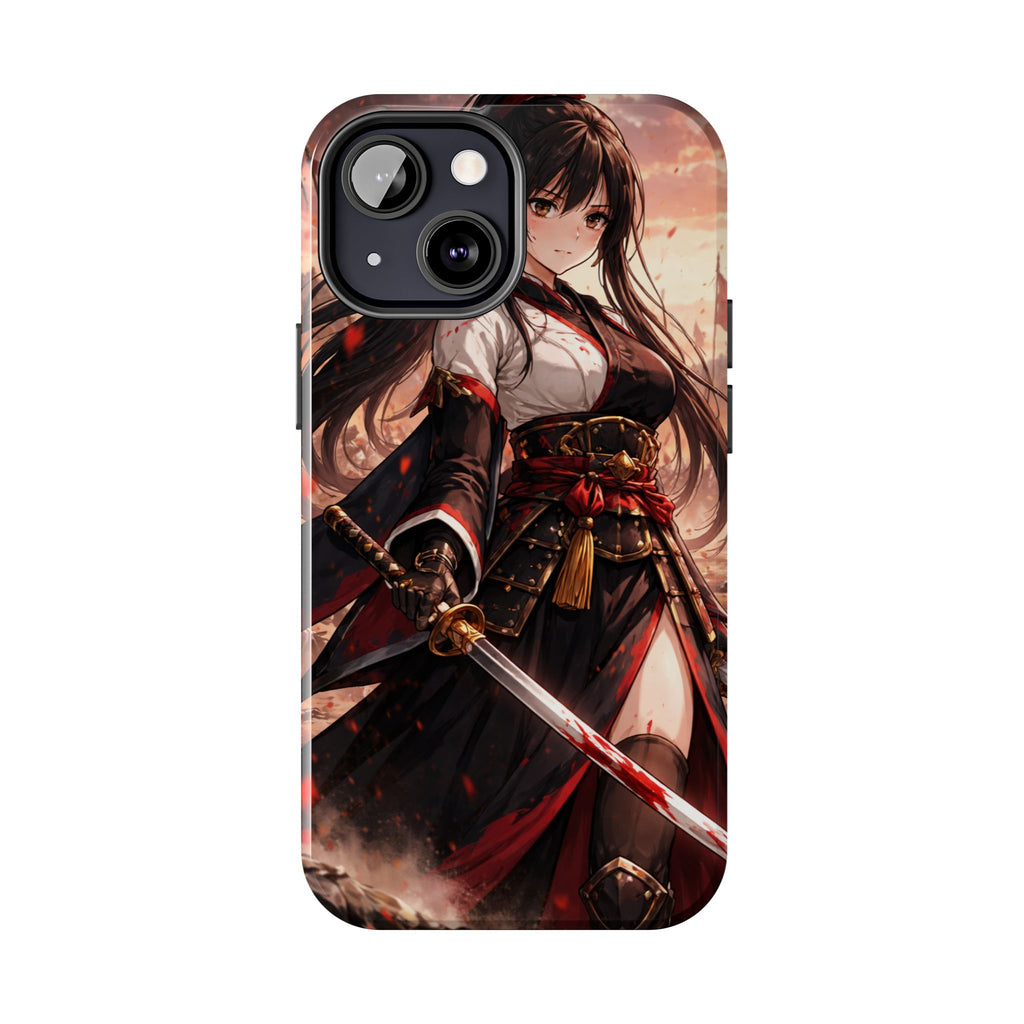 Samurai Girl Anime Art Phone Case | Tough Phone Case